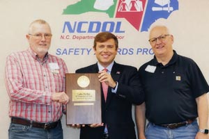 Cirrus Construction Recognized with NCDOL Safety Award