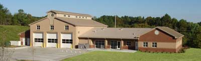 Medical Construction EMS Facility in Whitesville - Rear
